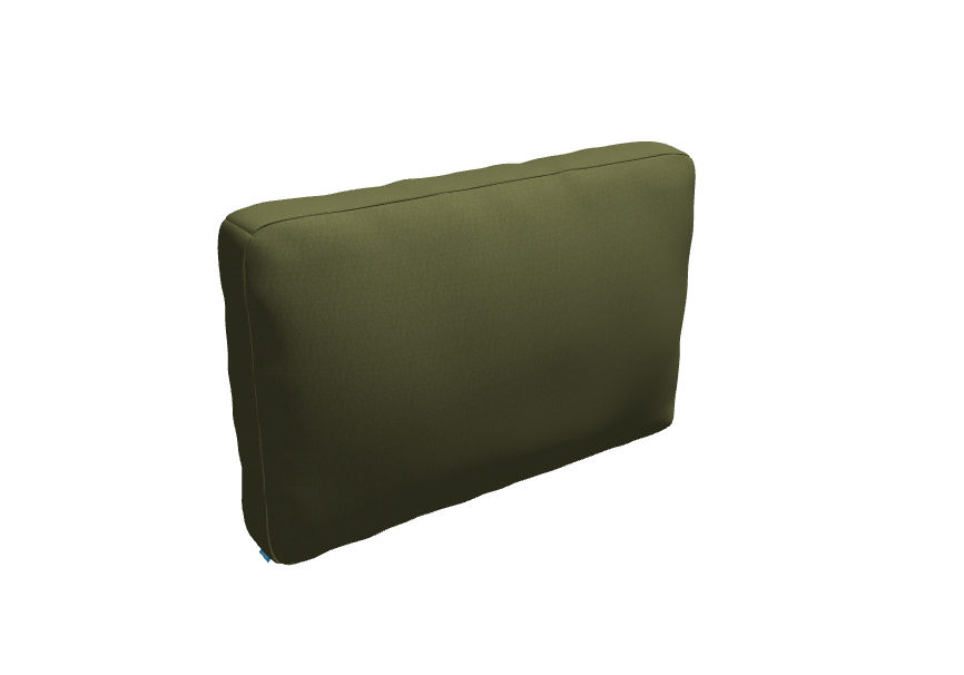 Kussen Sunbrella Solids Lichen 73 x 41 x 12-15 cm - zachte plofvulling